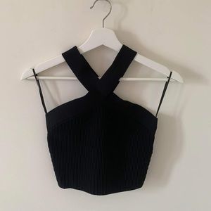 Babaton Sculpt Knit Criss Cross Tank
